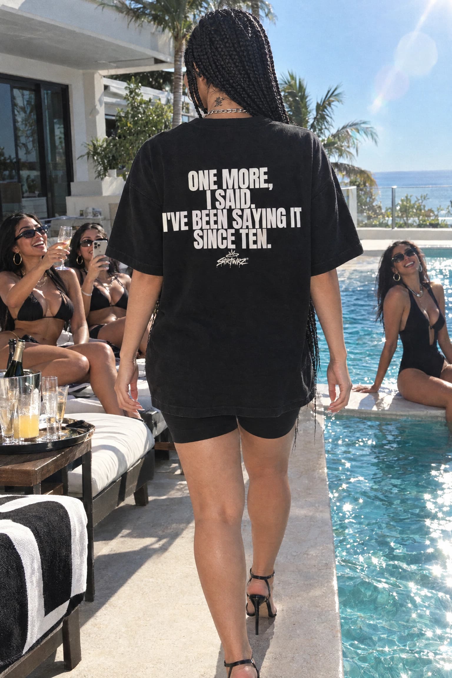 Been Saying It Since Ten in Black, back print
