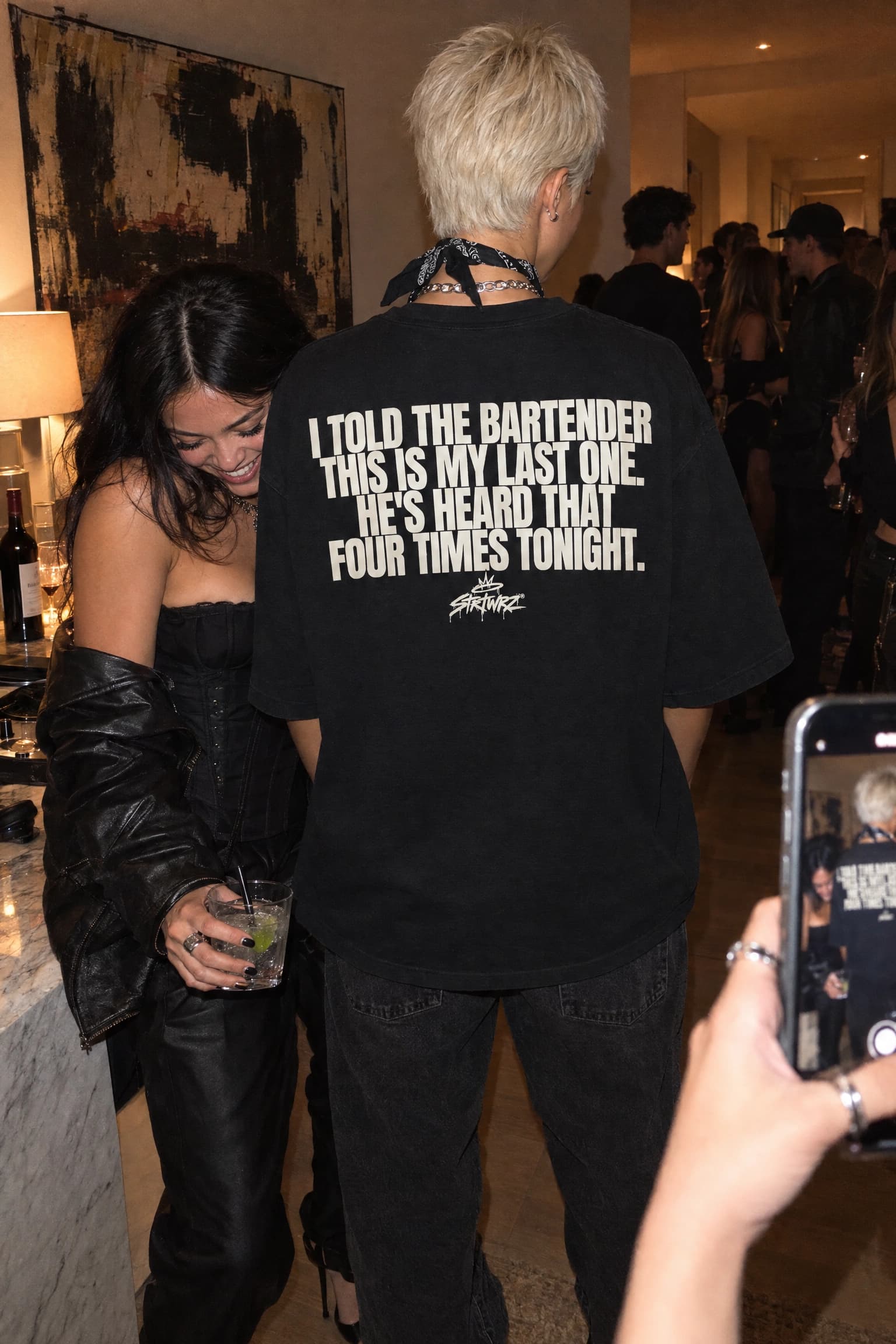 Last One in Black, back print