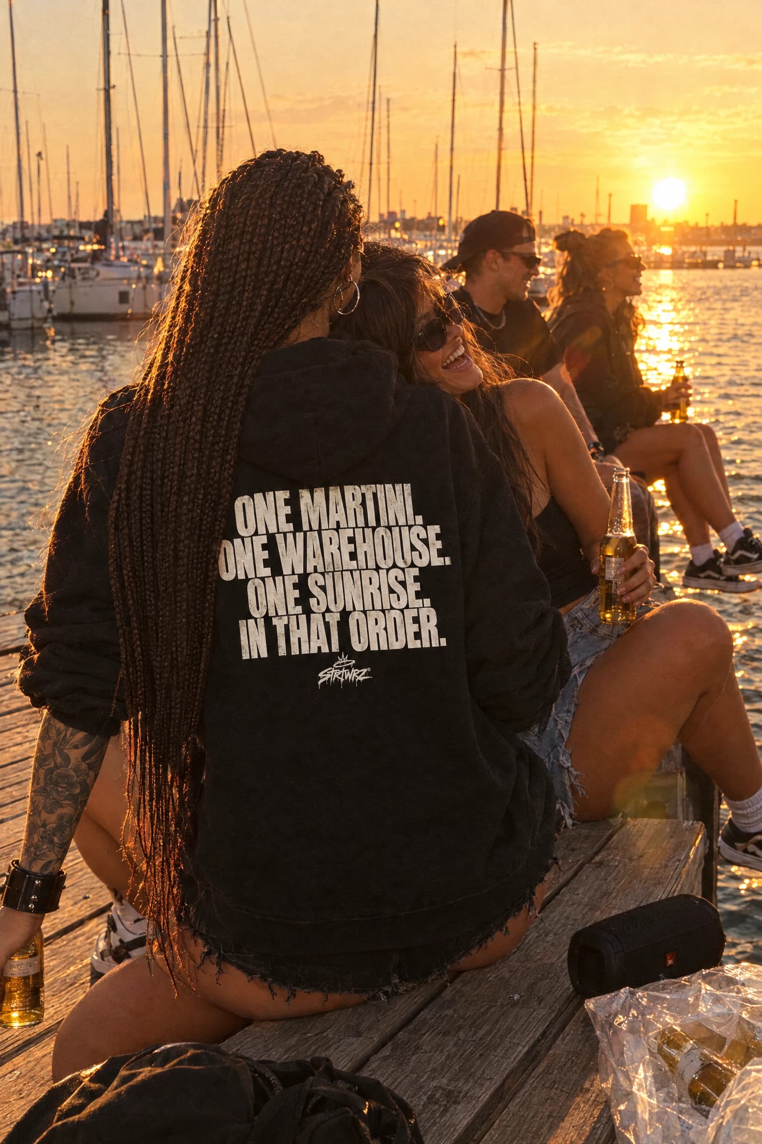 In That Order in Black, front view