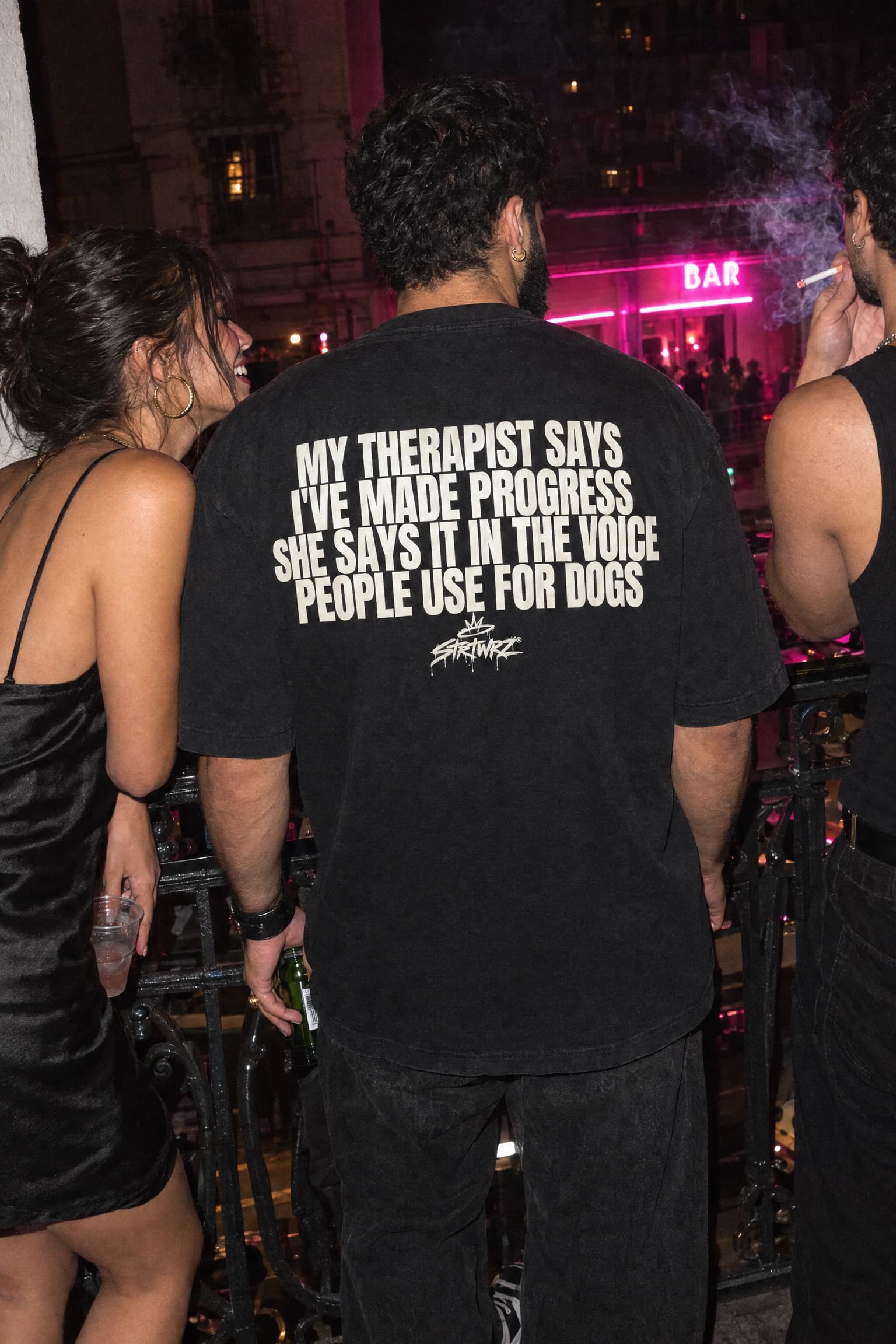 Progress, In The Dog Voice in Black, back print