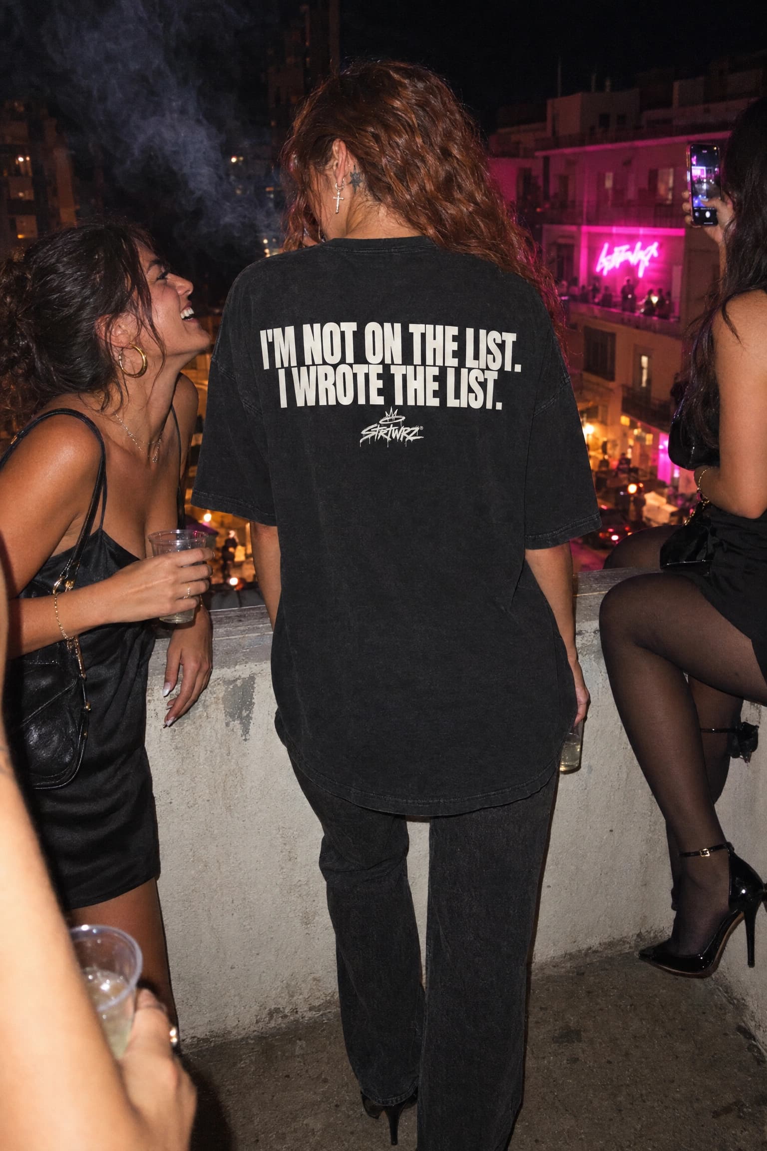 I Wrote The List in Black, back print