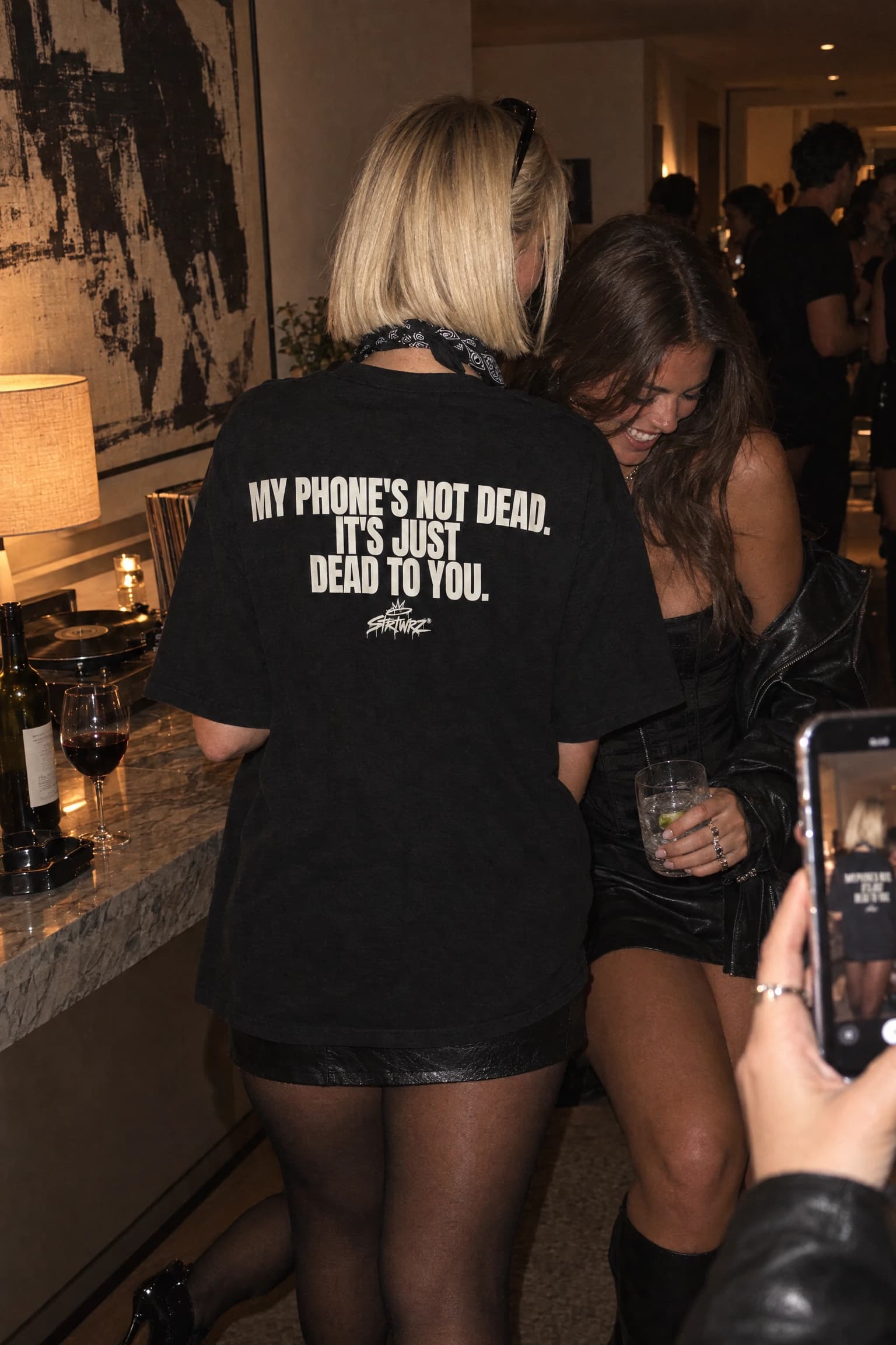 Dead To You in Black, front view