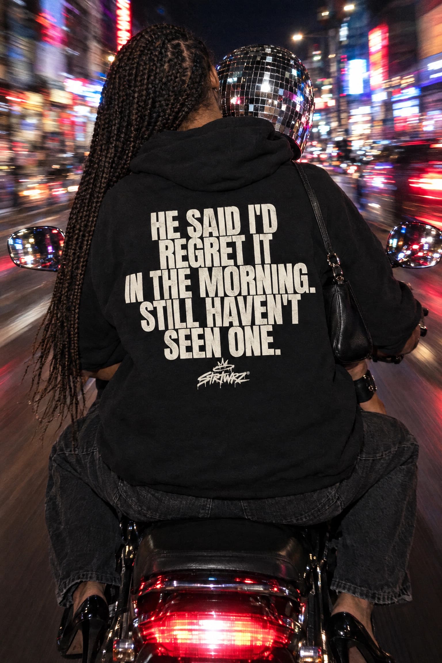 Haven't Seen One in Black, back print