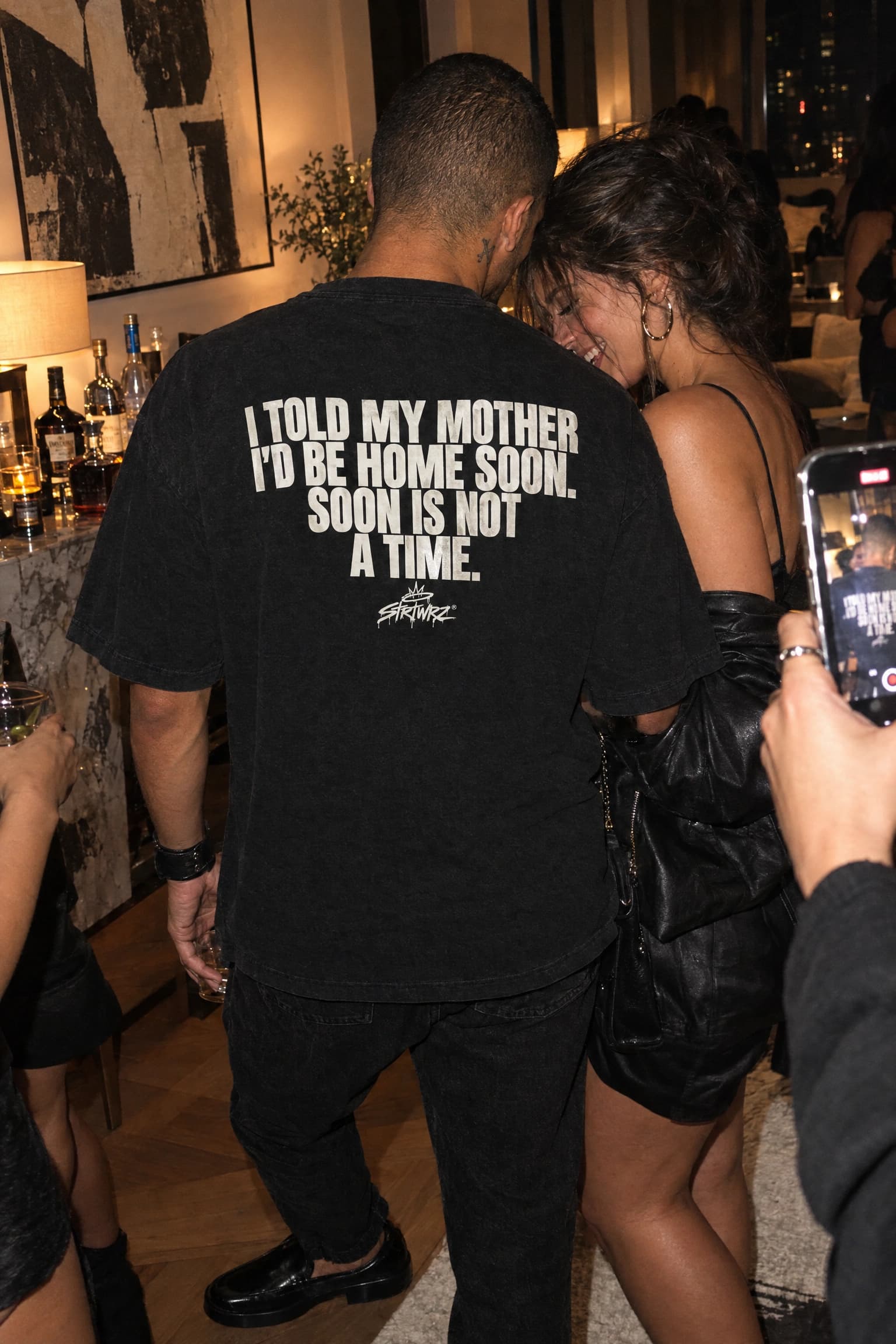 Soon Is Not A Time in Black, front view
