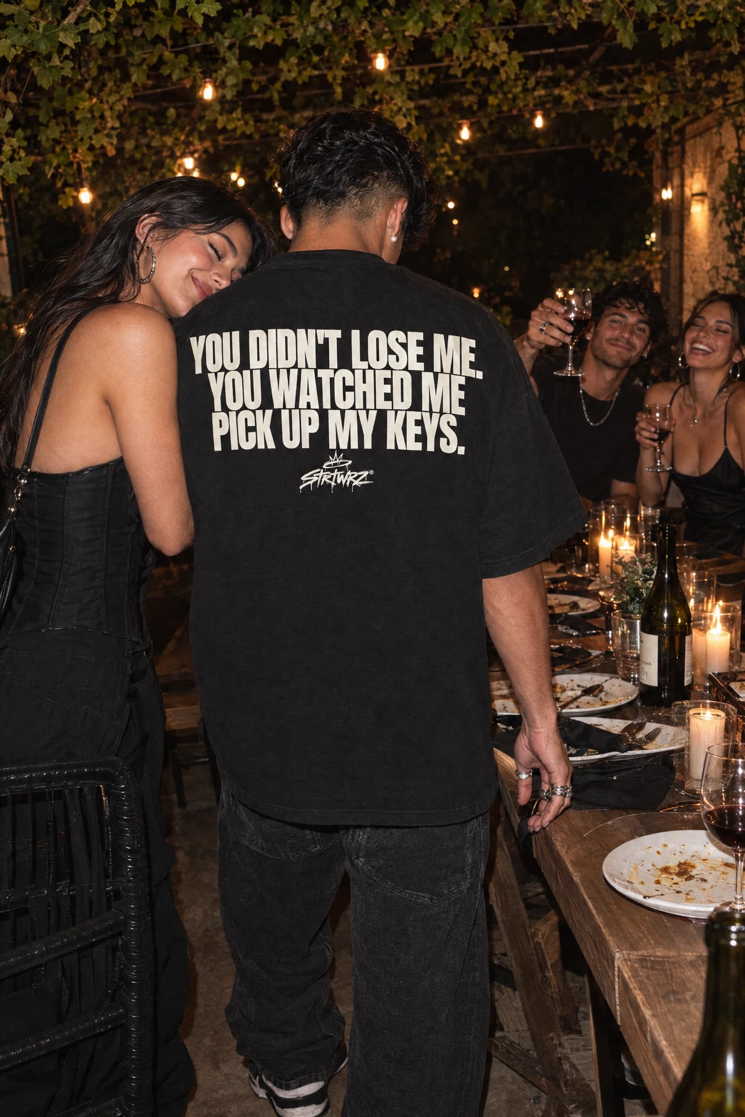Pick Up My Keys in Black, back print