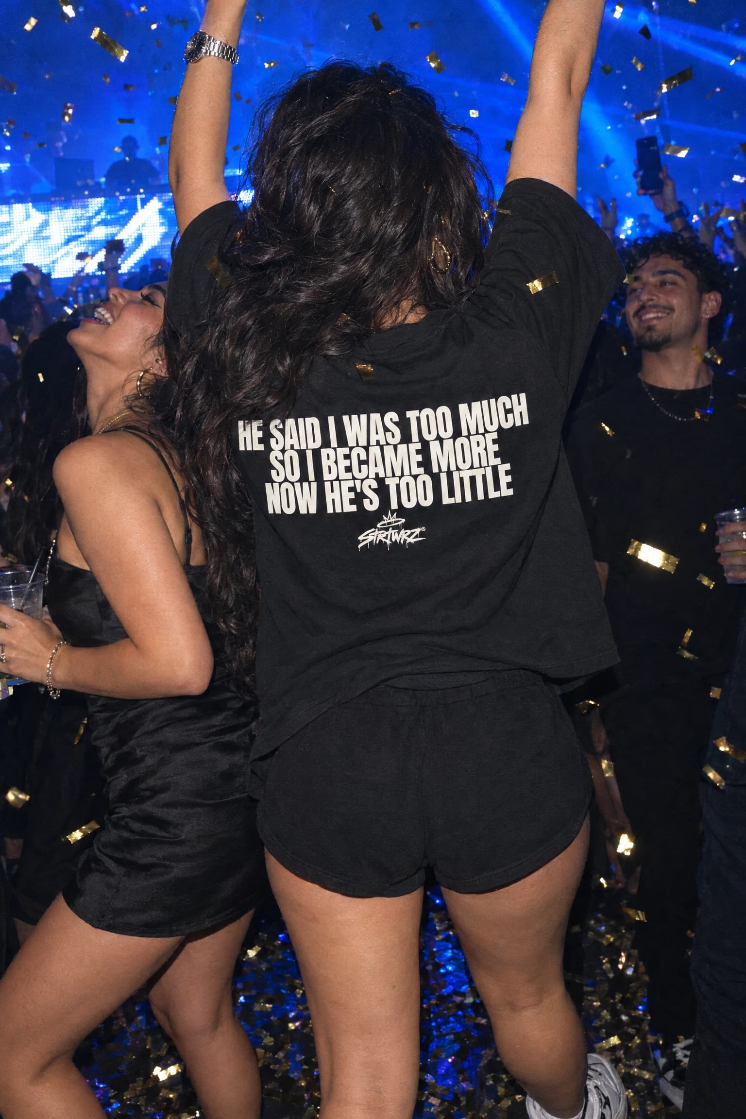 So I Became More in Black, back print