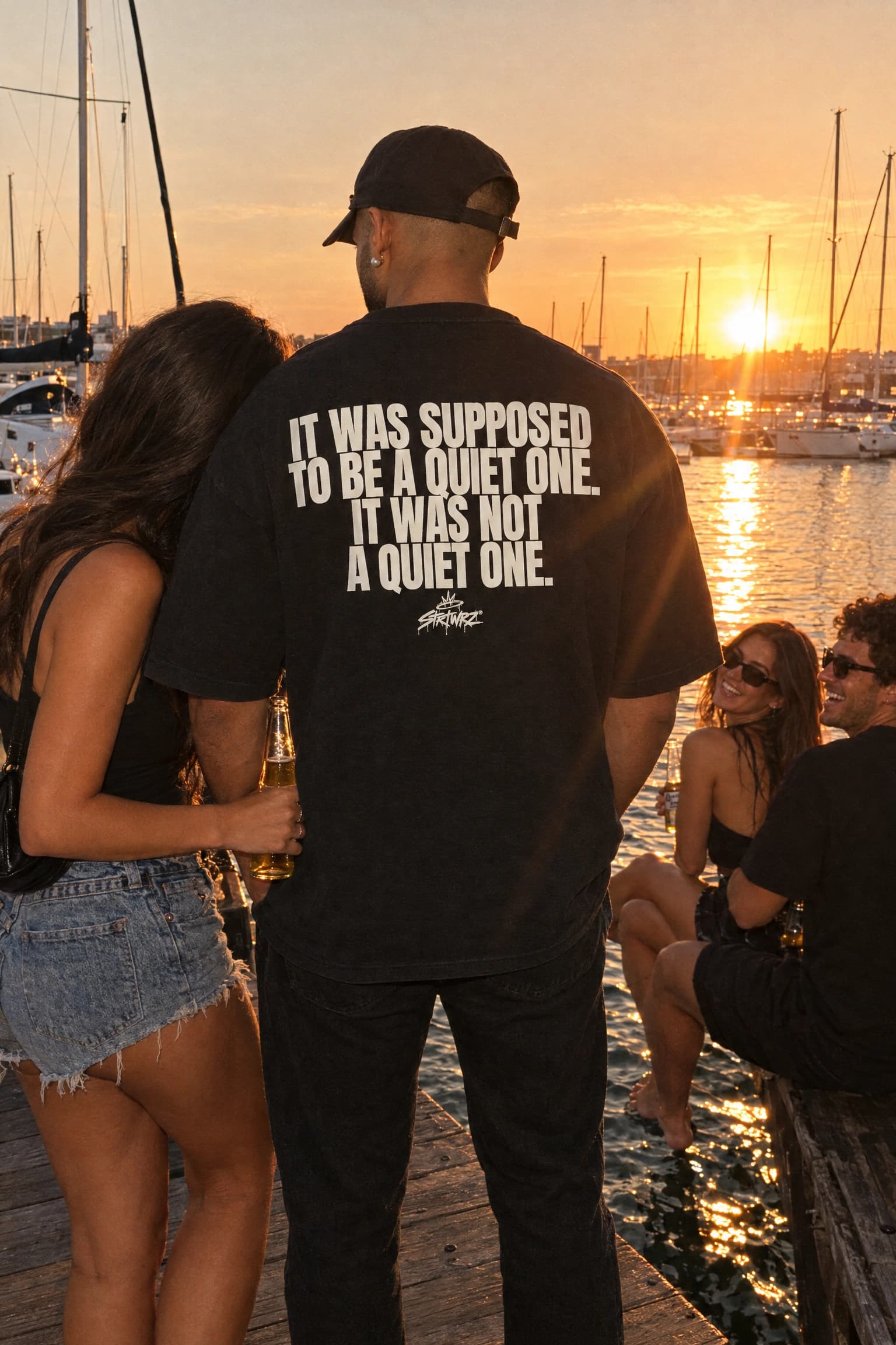 A Quiet One in Black, back print