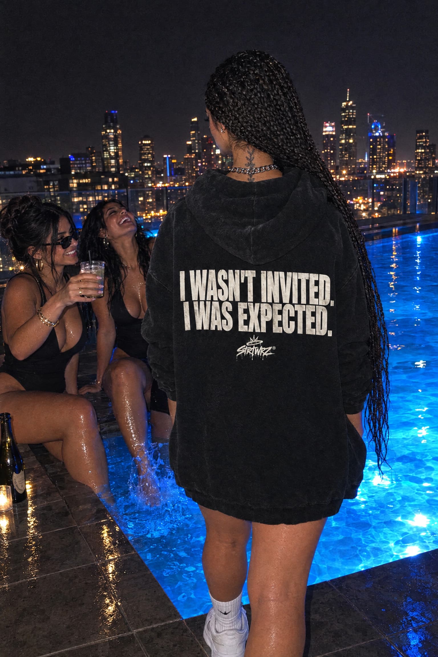 I Was Expected in Black, front view