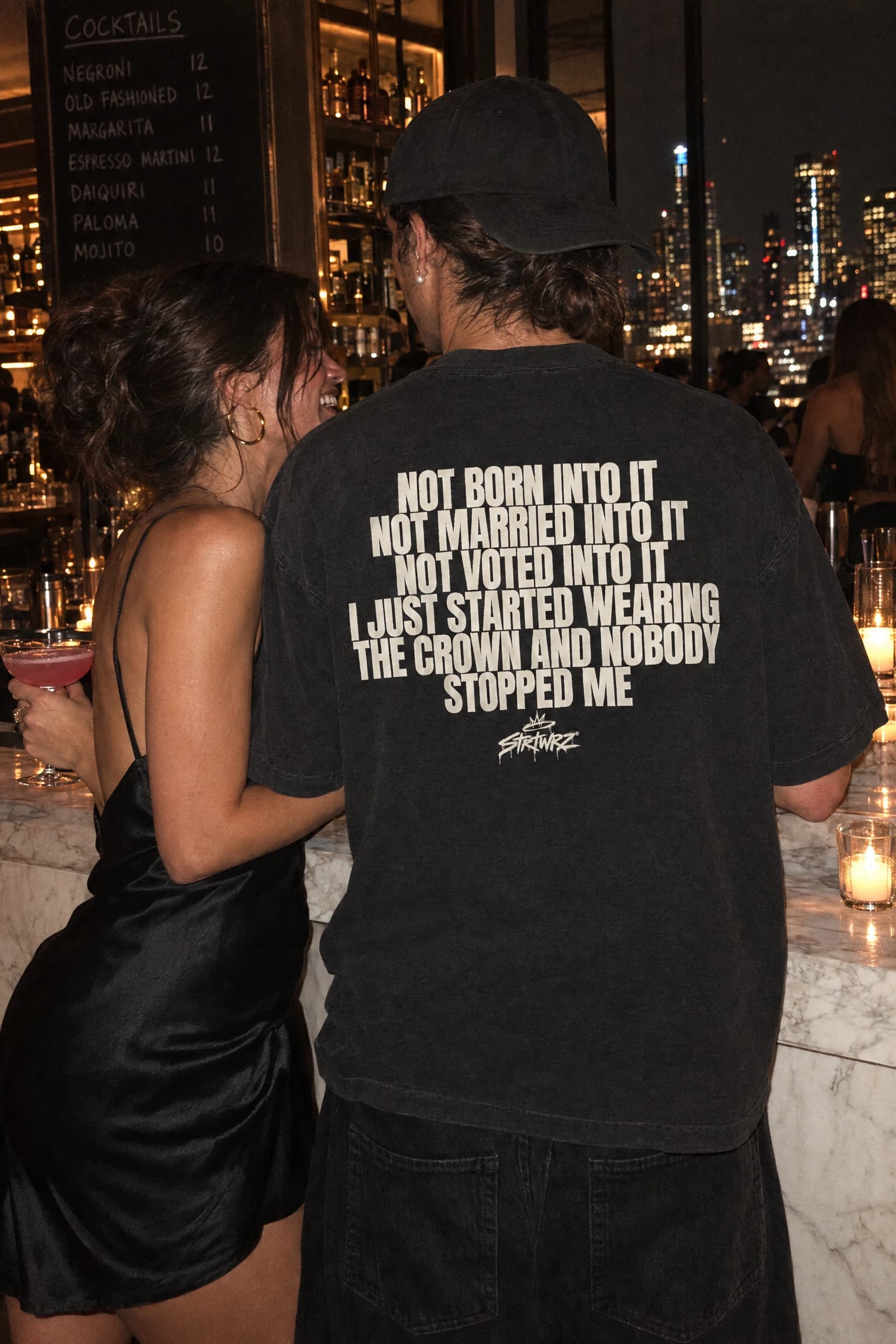Nobody Stopped Me in Black, back print