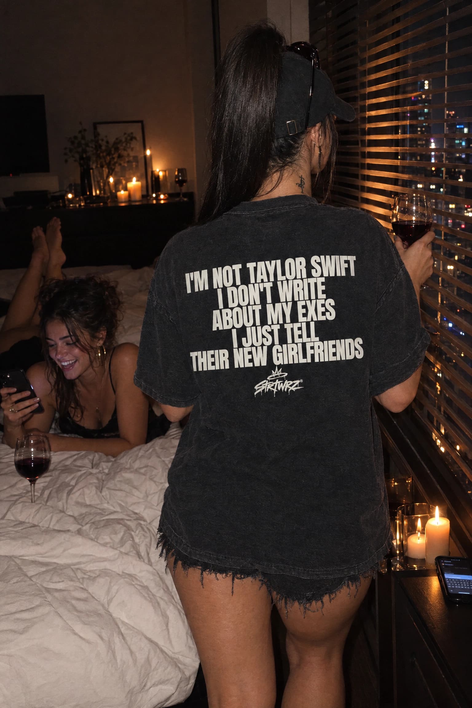 Tell Their New Girlfriends, side view