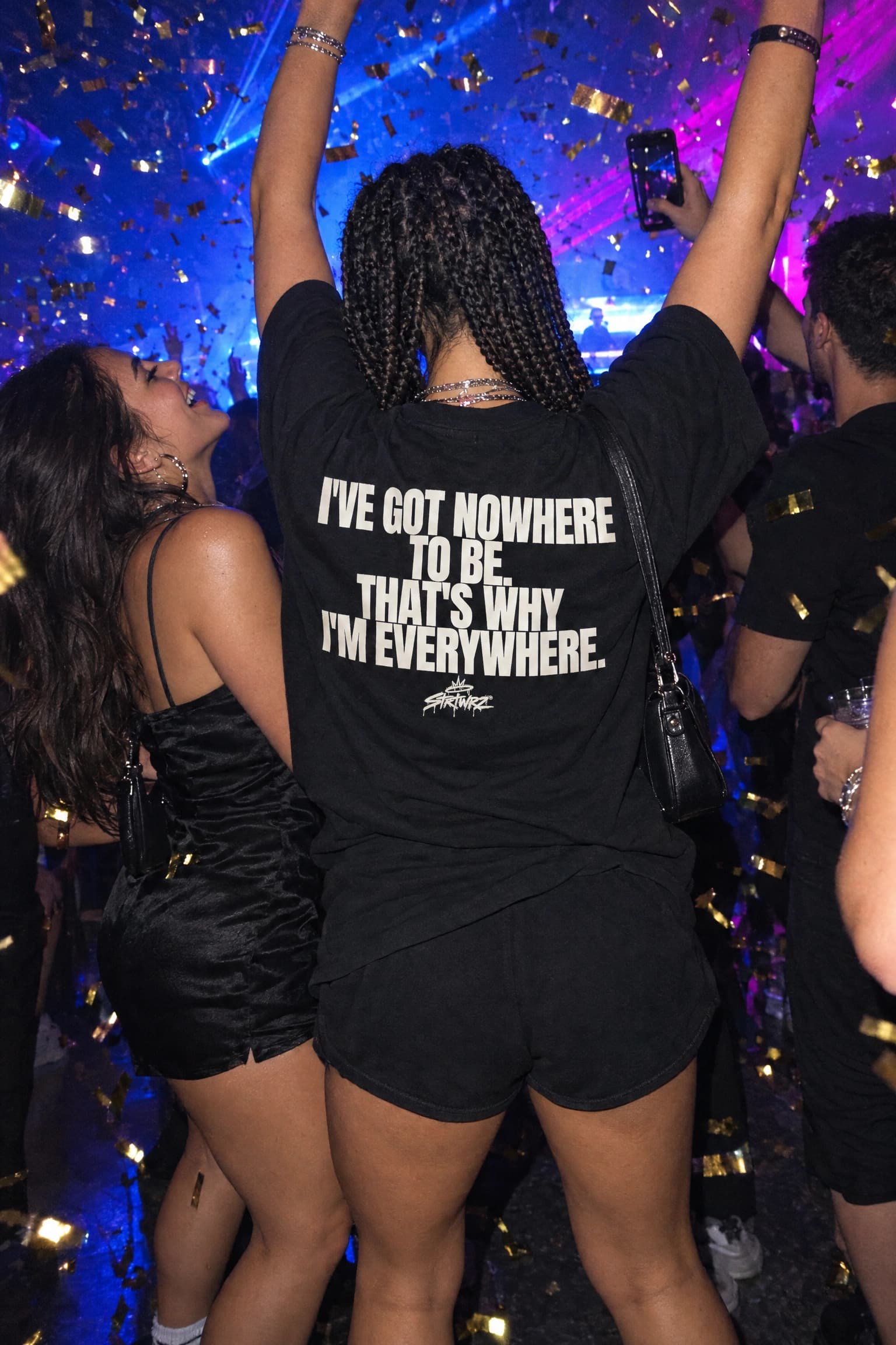 Nowhere To Be in Black, back print
