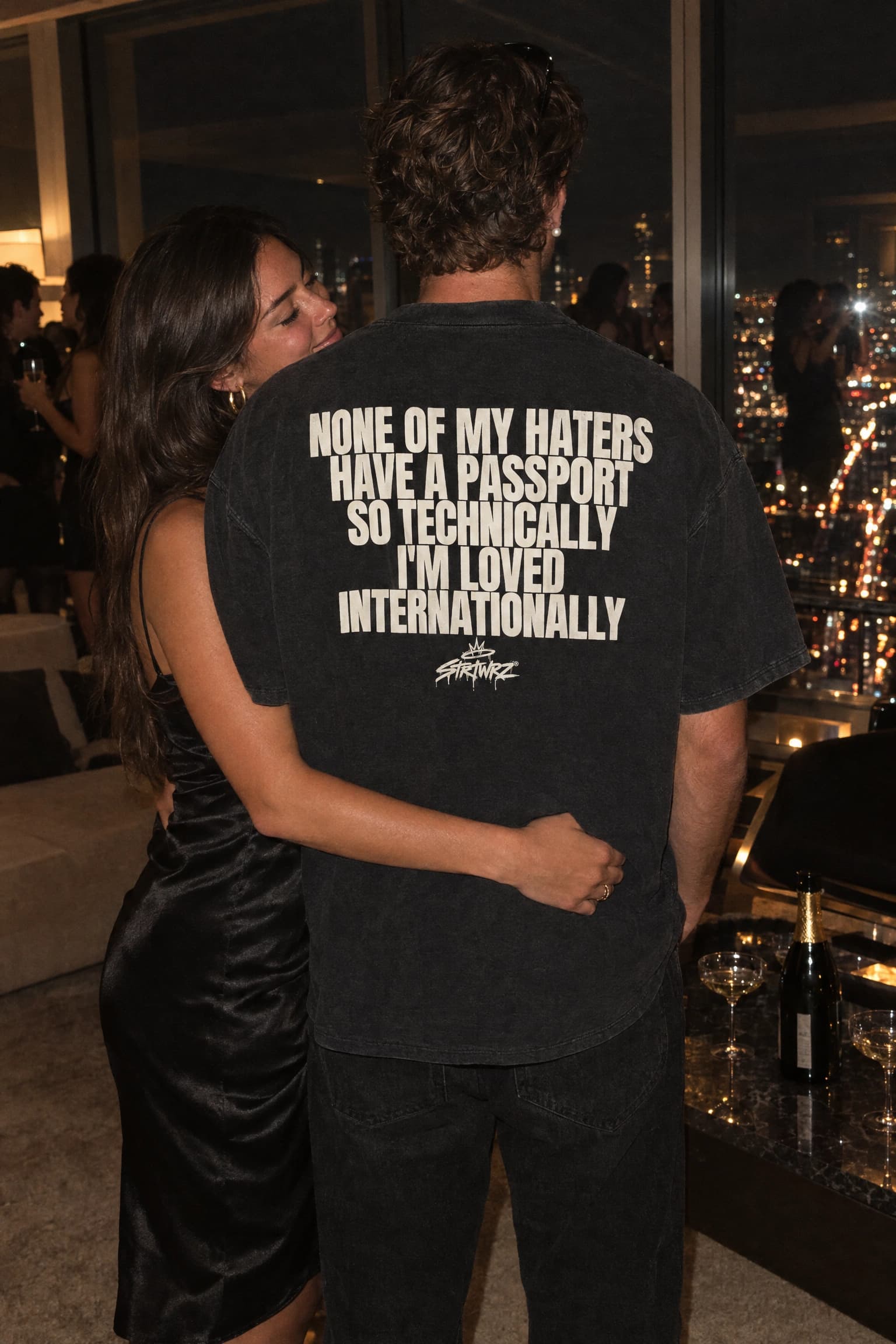 Loved Internationally in Black, back print